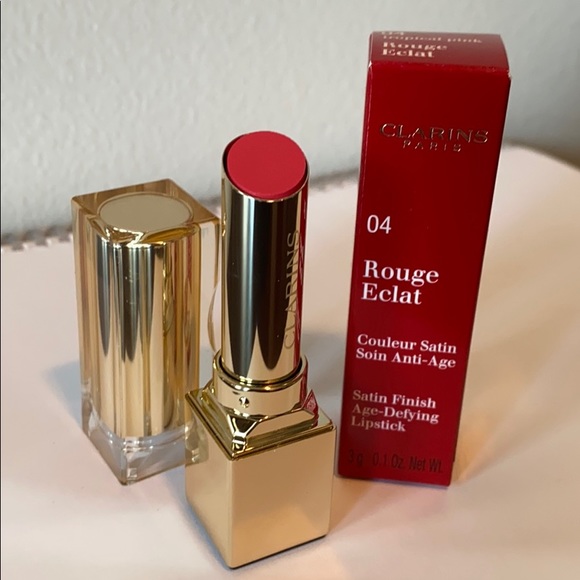 Clarins Rouge Eclat Lipstick 04 Tropical Pink - Picture 1 of 1